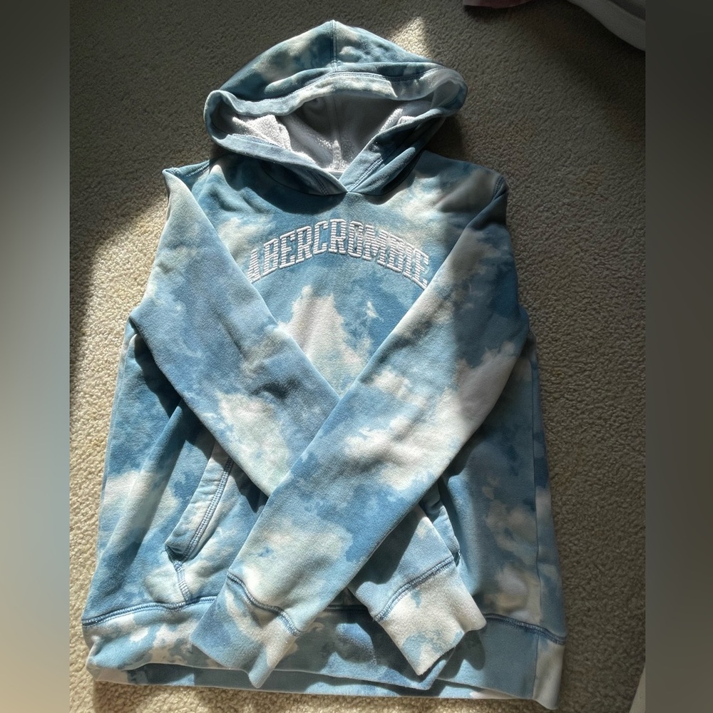 ABERCROMBIE KIDS | Blue & white hoodie